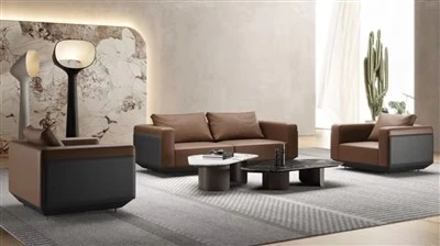 Moderne brun modulsofa